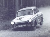 Rallye Český Krumlov: Trabant 601 - v této době dostupný vůz pro začínající jezdce